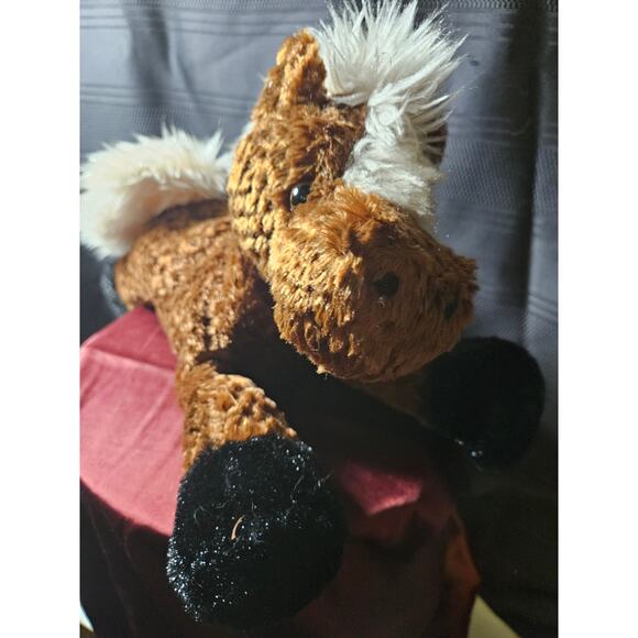 Brown stuffy horse by BJ Toy co - Picture 6 of 6